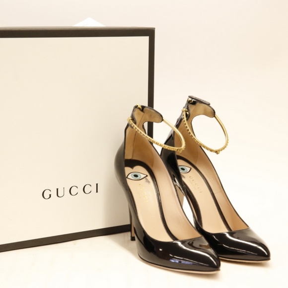 Gucci Shoes - Gucci Pump Black Patent Leather Size 38